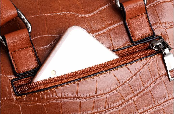 Malin | Moderni odinė kuprinė 4 dalių