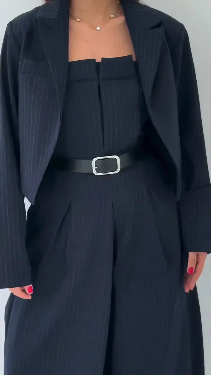 Krystyna - Dametøj Sæt Bustier + Blazer – Elegant og Moderne Stil