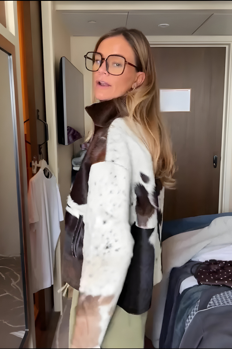 Teresa™ | Stilinga striukė su raštu ir užtrauktuku