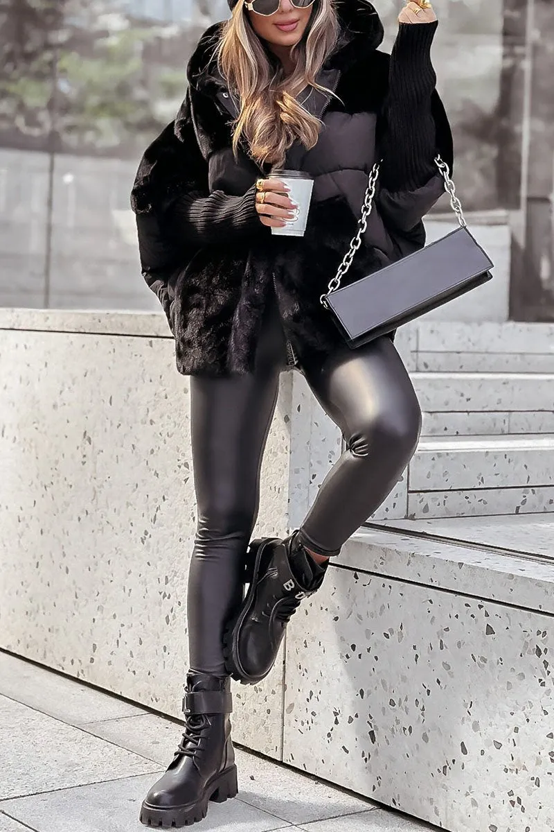 Dagmara™ - Moderni ir Prabangi Bomber Striukė su Kapišonu