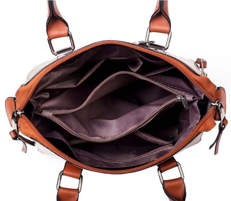 Malin | Moderni odinė kuprinė 4 dalių