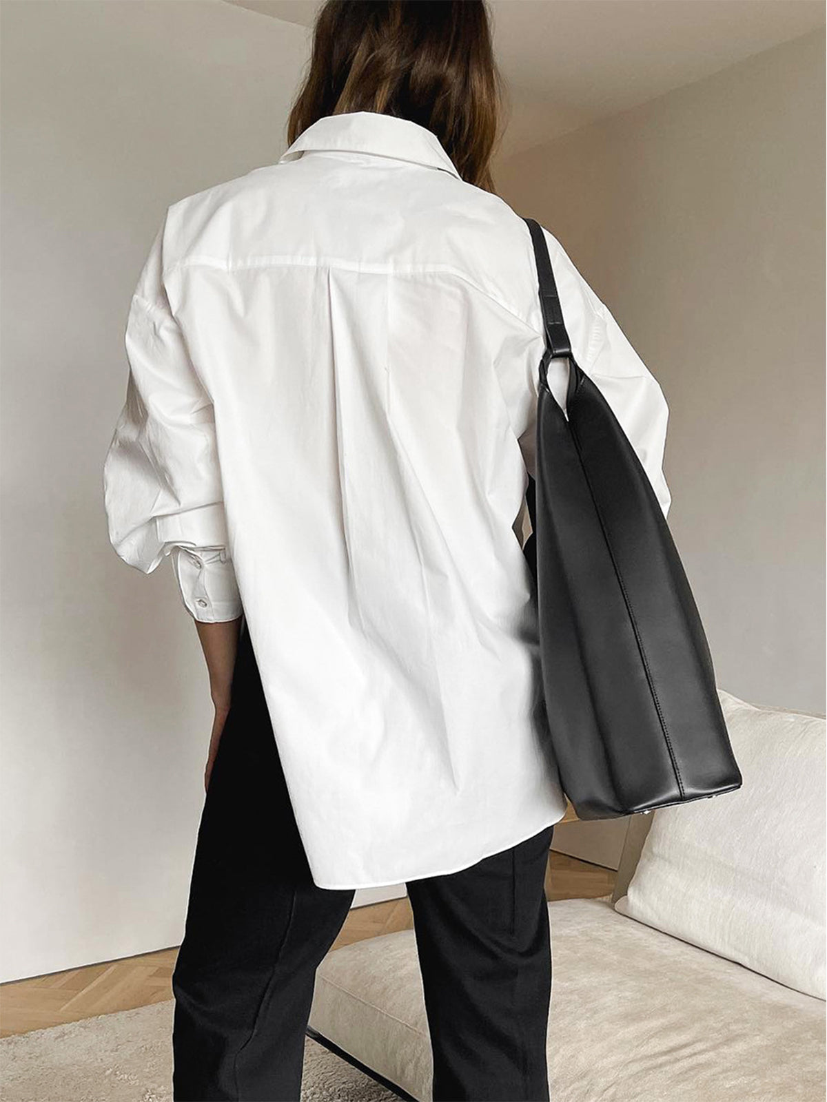 Minimalistinė Marškiniai su Mygtukais