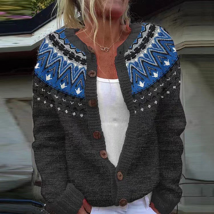 Helle | Gėlių meno kardiganas