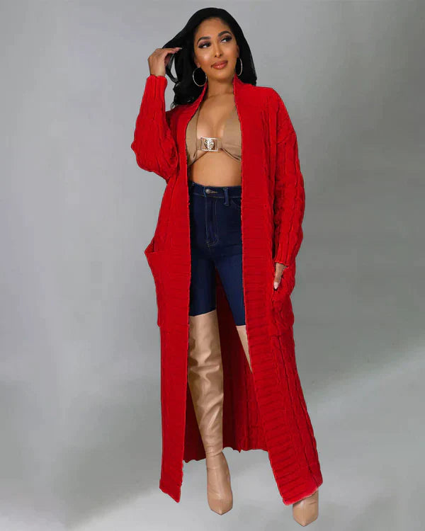 Theodora - Klasikinis kardiganas kasdieniam dėvėjimui su V formos iškirpte