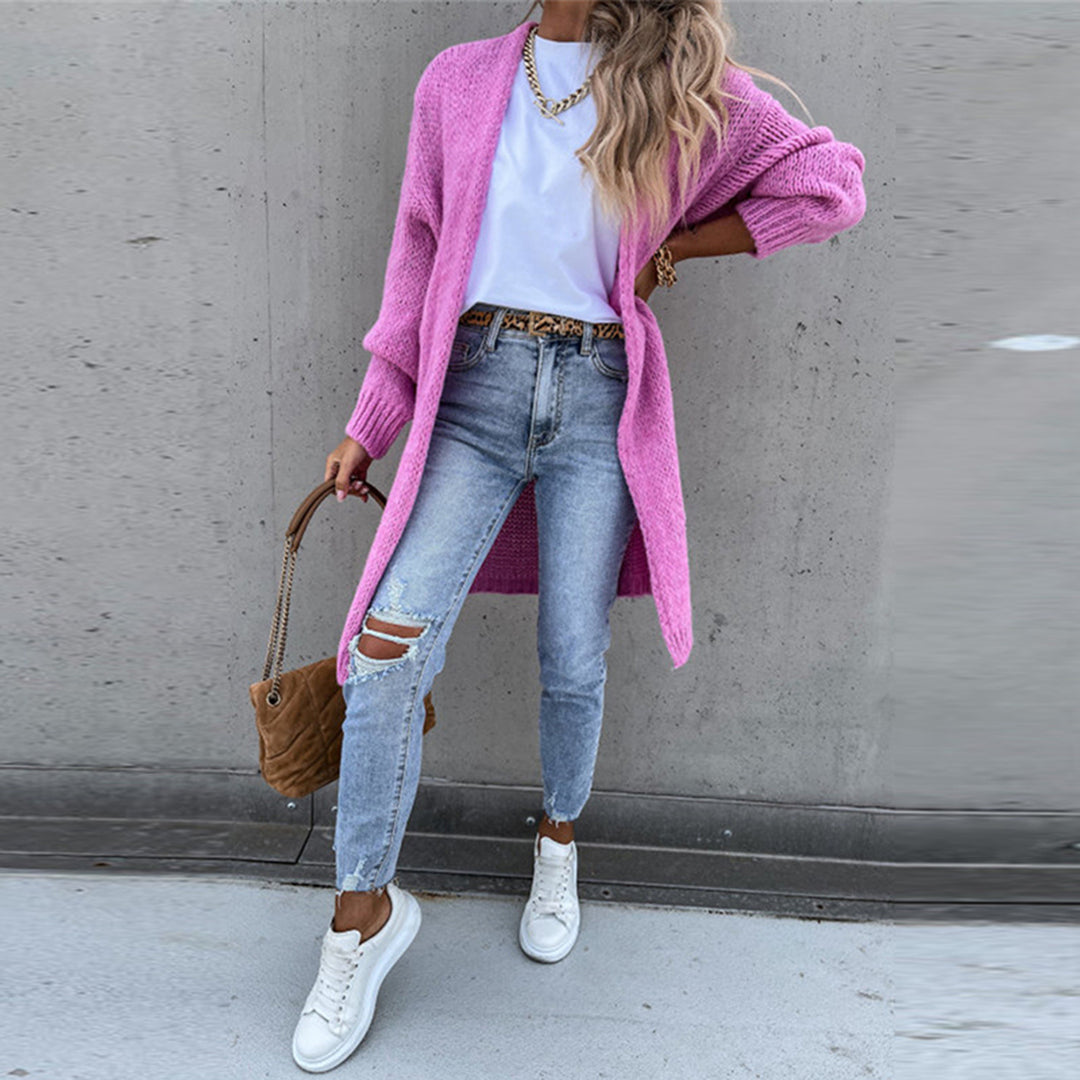 Camile - Klassisk Lang Cardigan