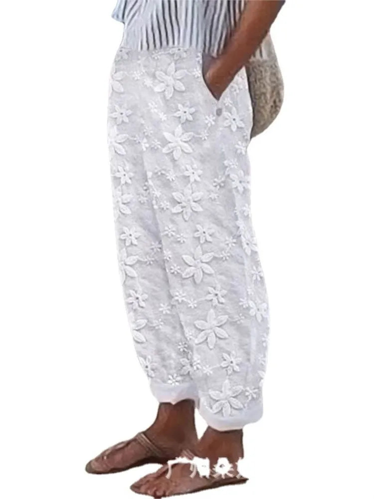 The Noa | Lengvi lininiai kelnės be pastangų