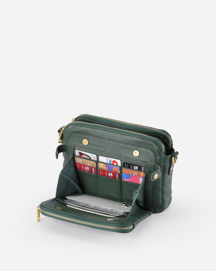 Josefin | Rankų darbo minkštos odos per petį nešama rankinė