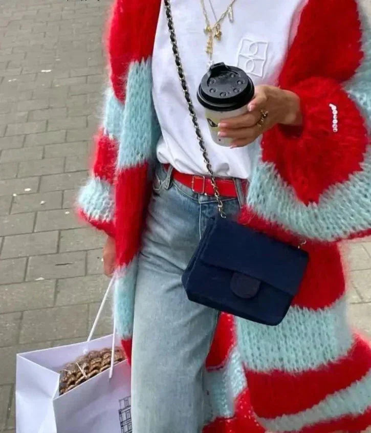 Sue | Oversize Minkštas Ilgas Kardiganas