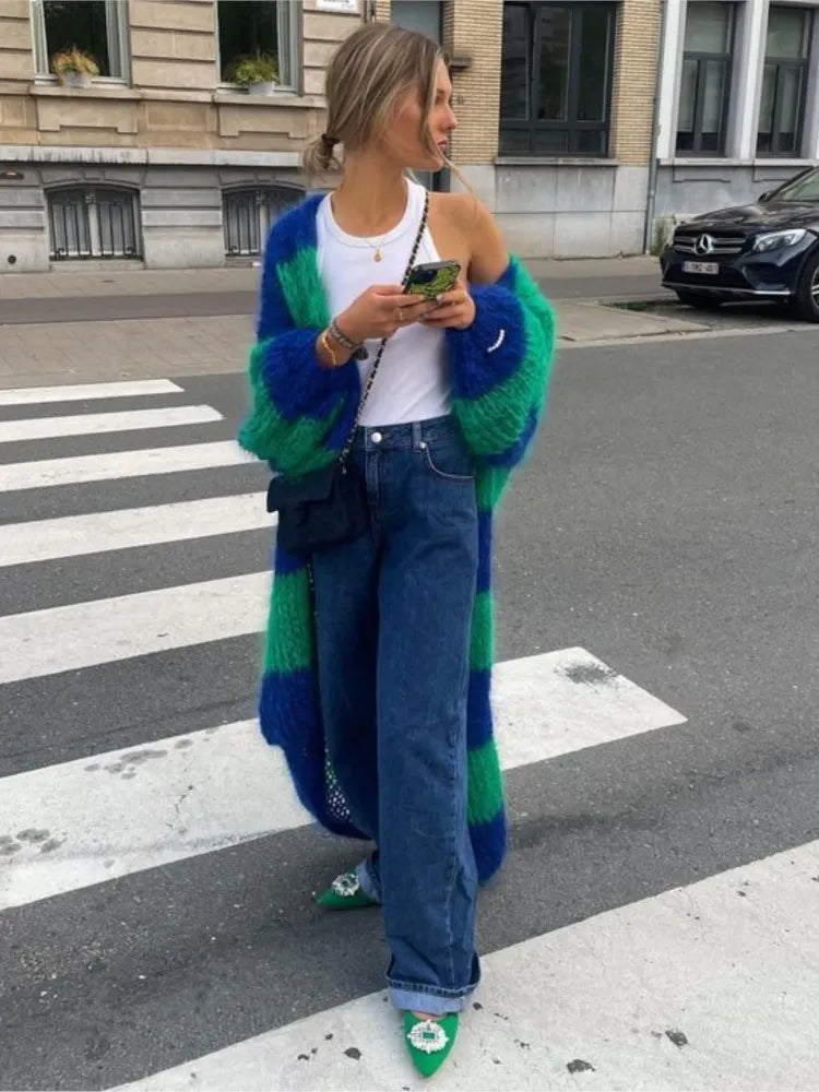 Sue | Oversize Minkštas Ilgas Kardiganas