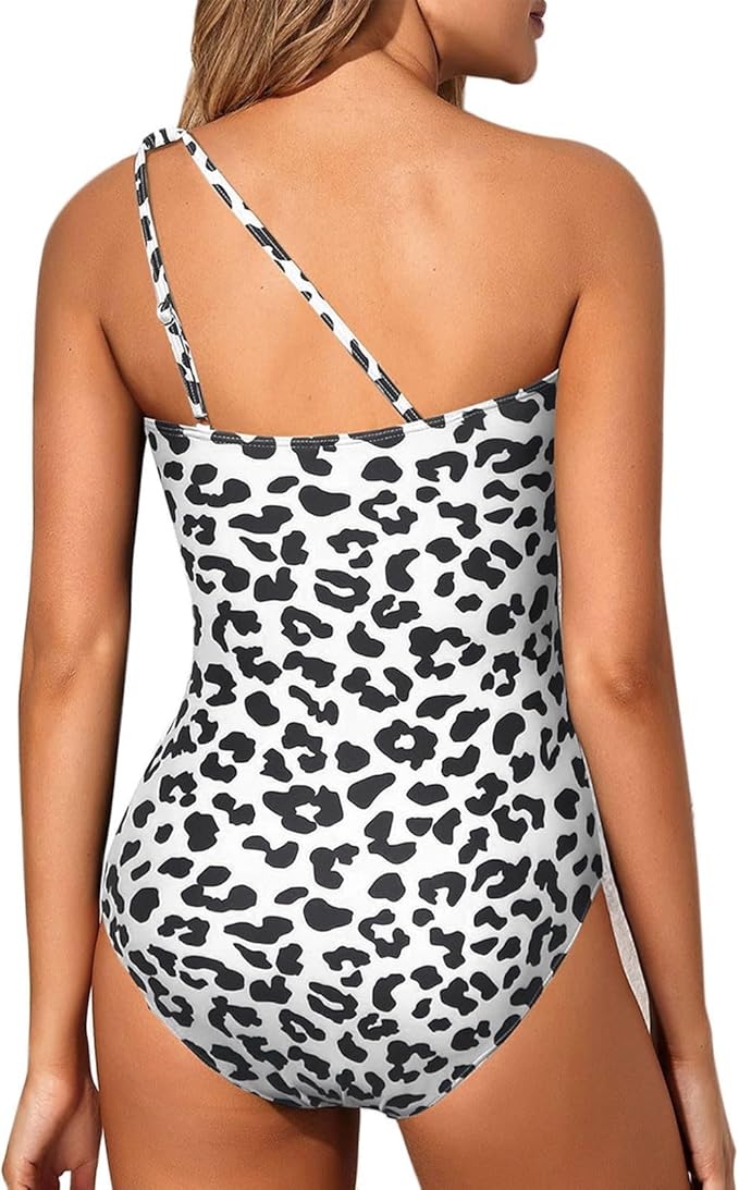 Selena - Maudymosi kostiumėlis su vienu petimi ir iškirpte