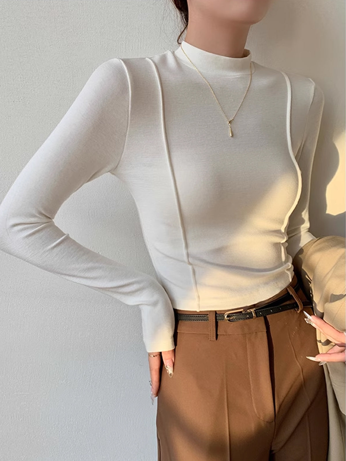 Marškiniai su Piping'u Paprastame Džersyje