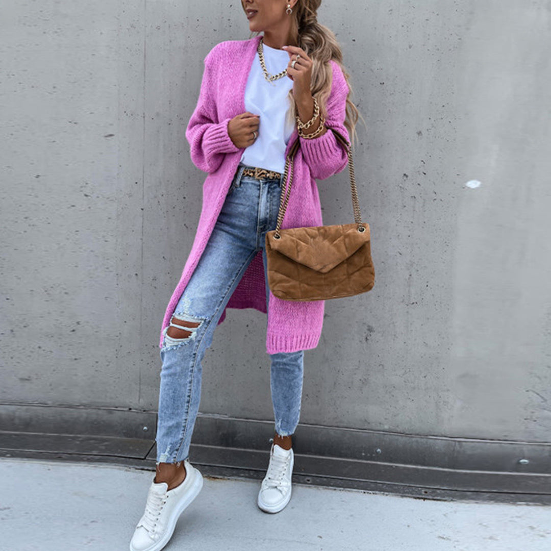 Camile - Klassisk Lang Cardigan