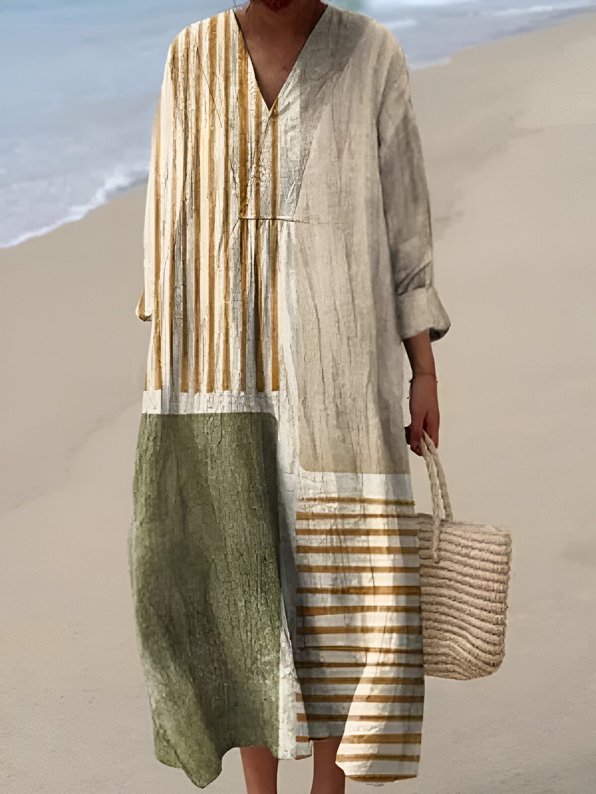 Alida™ | Elegantiška suknelė su geometriniais raštais