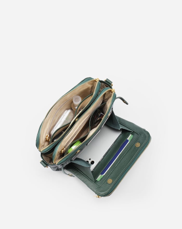 Josefin | Rankų darbo minkštos odos per petį nešama rankinė